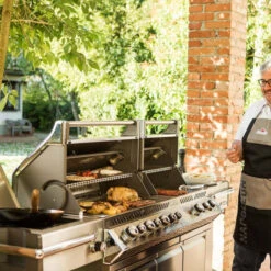 Napoleon Barbecue Gaz Napoléon Prestige Pro 825 SIBPSS 6 Brûleurs + 1 Latéral + 1 Arrière -Pas Cher Barbecue & Brasero Magasin barbecue gaz napoleon pro infrarouge inox 825 5