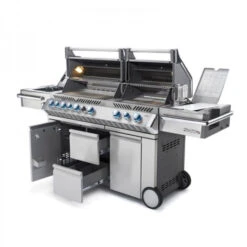 Napoleon Barbecue Gaz Napoléon Prestige Pro 825 SIBPSS 6 Brûleurs + 1 Latéral + 1 Arrière -Pas Cher Barbecue & Brasero Magasin barbecue gaz napoleon pro infrarouge inox 825 9