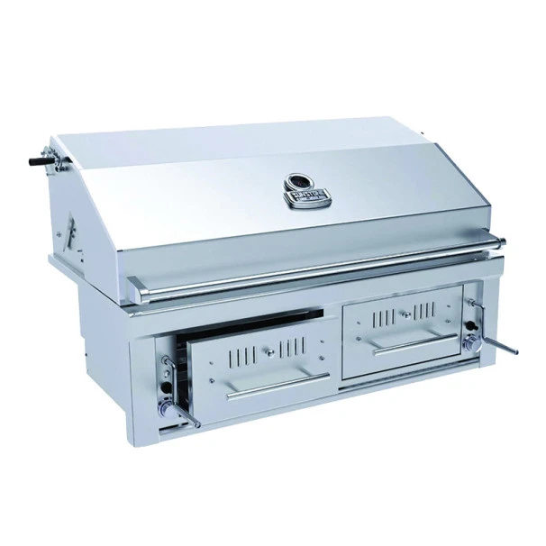 Barbecue Gaz Et Charbon Hybride Encastrable Sunstone Inox 2 Brûleurs 1 Barbecue Gaz Et Charbon Hybride Encastrable Sunstone Inox 2 Brûleurs