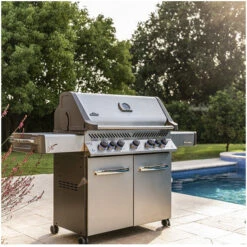 Napoleon Barbecue Gaz Napoléon Prestige 665 SIBPSS 5 Brûleurs + 1 Latéral + 1 Arrière -Pas Cher Barbecue & Brasero Magasin bbq gaz napoleon prestige 665 infrarouge inox 2