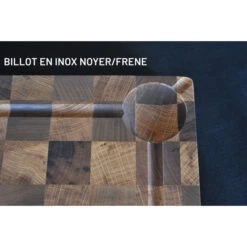 Billot à Poser En Bois Debout De Noyer Et Chêne Et équerres Inox 50 X 40 Cm 10 Billot à Poser En Bois Debout De Noyer Et Chêne Et équerres Inox 50 X 40 Cm -Pas Cher Barbecue & Brasero Magasin billot a poser chabret en noyer et chene et equerres inox 50 x 40 x 5 cm 3