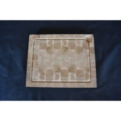 Billot à Poser Avec Rigole En Bois Debout De Charme Et équerres Inox 50 X 40 Cm -Pas Cher Barbecue & Brasero Magasin billot a poser equerres inox 50x40x5cm 3