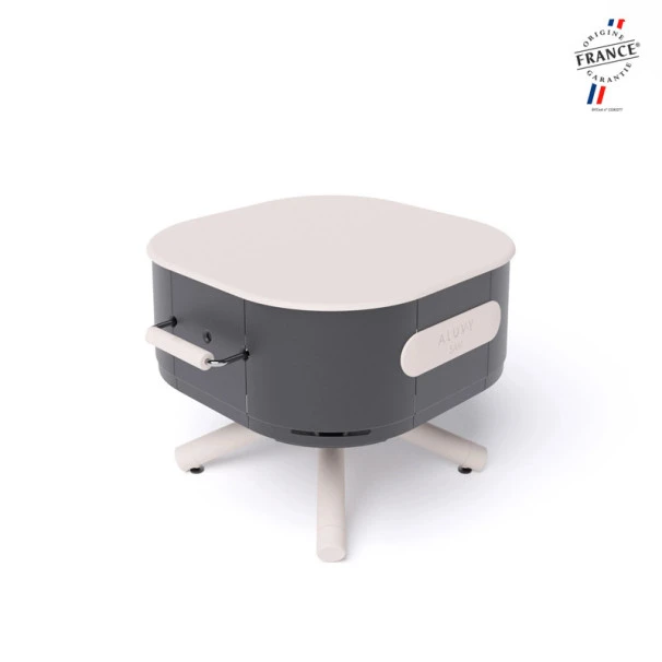 Braséro Aluvy Sam Originale (pied Blanc) Grilles Et Couvercle - 12 Couleurs 2 Braséro Aluvy Sam Originale (pied Blanc) Grilles Et Couvercle - 12 Couleurs – Image 2