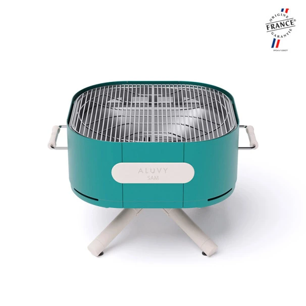 Braséro Aluvy Sam Originale (pied Blanc) Grilles Et Couvercle - 12 Couleurs 15 Braséro Aluvy Sam Originale (pied Blanc) Grilles Et Couvercle - 12 Couleurs – Image 15
