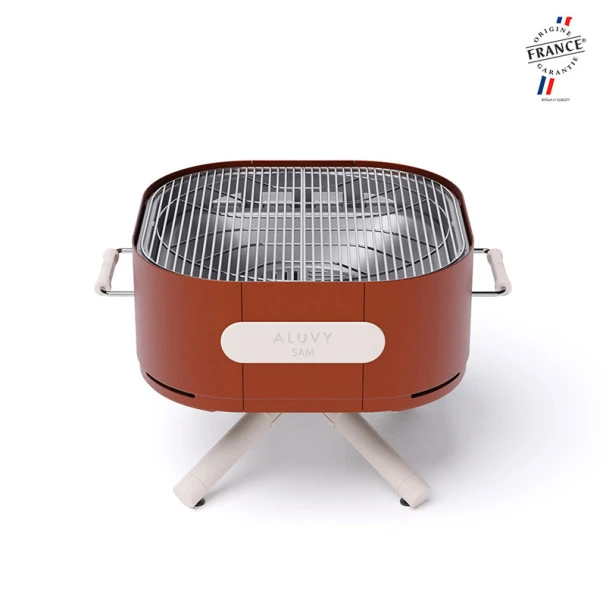 Braséro Aluvy Sam Originale (pied Blanc) Grilles Et Couvercle - 12 Couleurs 18 Braséro Aluvy Sam Originale (pied Blanc) Grilles Et Couvercle - 12 Couleurs – Image 18