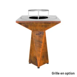 Braséro Plancha Artiss G1 Basic Corten 74 Cm Plancha Plaque Acier -Pas Cher Barbecue & Brasero Magasin brasero artiss g1 basic corten plancha acier carbone 3