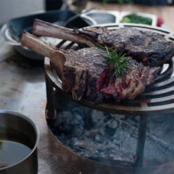 Braséro Plancha Artiss G1 Corten 90 Cm Plaque Acier -Pas Cher Barbecue & Brasero Magasin brasero artiss g1 corten plancha acier carbone 5