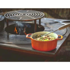 Braséro Plancha Artiss G1 Corten 90 Cm Plaque Inox -Pas Cher Barbecue & Brasero Magasin brasero artiss g1 corten plancha acier inoxydable 2