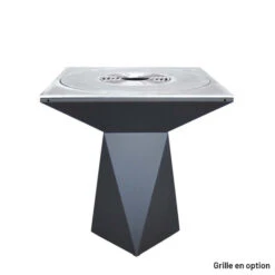 Braséro Plancha Artiss G1 Graphite 90 Cm Plaque Inox -Pas Cher Barbecue & Brasero Magasin brasero artiss g1 graphite plancha acier inoxydable 6