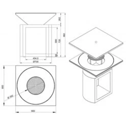 Braséro Plancha Artiss G2 Graphite 90 Cm Plaque Acier -Pas Cher Barbecue & Brasero Magasin brasero artiss g2 graphite plancha acier carbone 4