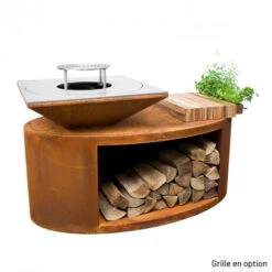 Braséro Plancha Artiss G3 Corten 90 Cm Acier Inoxydable Et Tablette Bois 11 Braséro Plancha Artiss G3 Corten 90 Cm Acier Inoxydable Et Tablette Bois -Pas Cher Barbecue & Brasero Magasin brasero artiss g3 corten plancha acier inoxydable et tablette bois 4