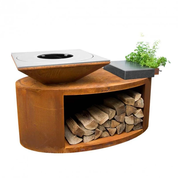 Braséro Plancha Artiss G3 Corten 90 Cm Acier Inoxydable Et Tablette Granit 4 Braséro Plancha Artiss G3 Corten 90 Cm Acier Inoxydable Et Tablette Granit – Image 4