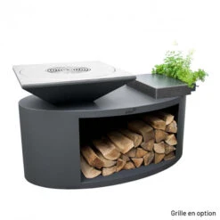 Braséro Plancha Artiss G3 Graphite 90 Cm Acier Inoxydable Et Tablette Granit -Pas Cher Barbecue & Brasero Magasin brasero artiss g3 graphite plancha acier inoxydable et tablette granite 4