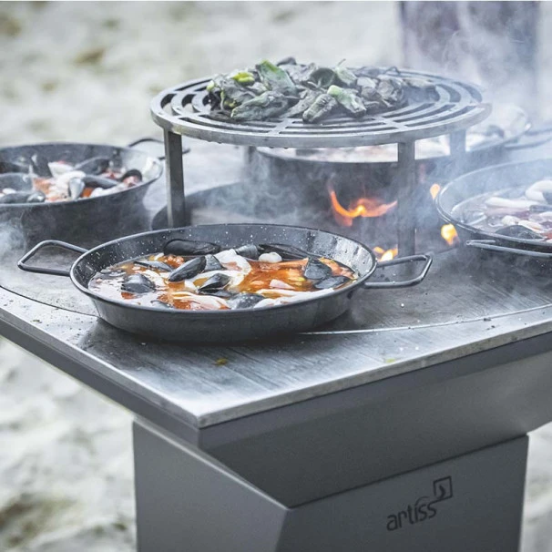 Braséro Plancha Artiss G4 Graphite 90 Cm Plaque Inox Et Tablette Granit 1 Braséro Plancha Artiss G4 Graphite 90 Cm Plaque Inox Et Tablette Granit