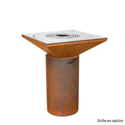 Braséro Plancha Artiss G6 Basic Corten 74 Cm Plaque Acier -Pas Cher Barbecue & Brasero Magasin brasero artiss g6 basic corten plancha acier carbone 3