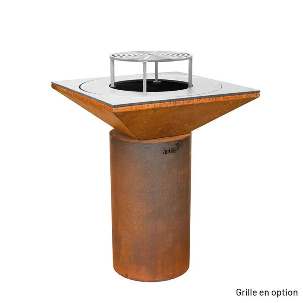 Braséro Plancha Artiss G6 Basic Corten 74 Cm Plaque Inox 2 Braséro Plancha Artiss G6 Basic Corten 74 Cm Plaque Inox – Image 2