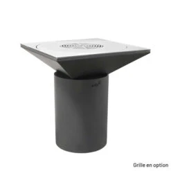 Braséro Plancha Artiss G6 Graphite 90 Cm Plaque Acier -Pas Cher Barbecue & Brasero Magasin brasero artiss g6 graphite plancha acier carbone 2