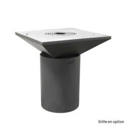 Braséro Plancha Artiss G6 Graphite 90 Cm Plaque Acier -Pas Cher Barbecue & Brasero Magasin brasero artiss g6 graphite plancha acier carbone 3