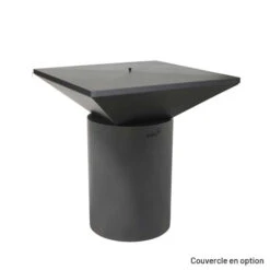 Braséro Plancha Artiss G6 Graphite 90 Cm Plaque Acier -Pas Cher Barbecue & Brasero Magasin brasero artiss g6 graphite plancha acier carbone 4