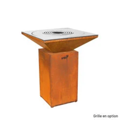 Braséro Plancha Artiss G7 Basic Corten 74 Cm Acier -Pas Cher Barbecue & Brasero Magasin brasero artiss g7 basic corten plancha acier carbone 3