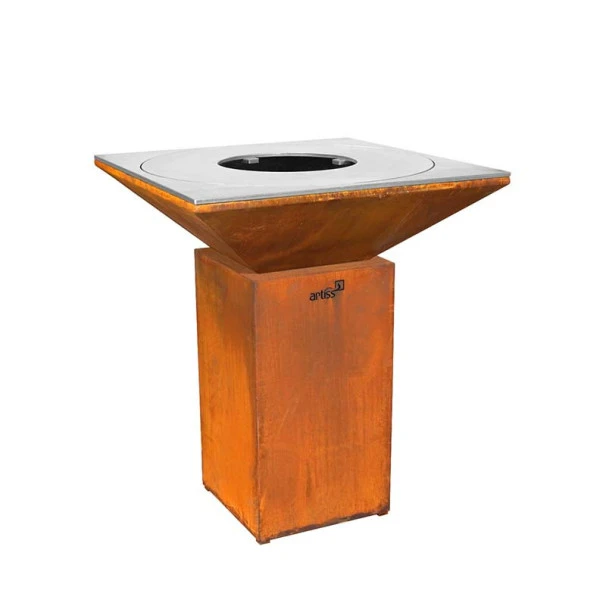 Braséro Plancha Artiss G7 Corten 90 Cm Plaque Acier 1 Braséro Plancha Artiss G7 Corten 90 Cm Plaque Acier