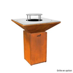 Braséro Plancha Artiss G7 Corten 90 Cm Acier Inoxydable -Pas Cher Barbecue & Brasero Magasin brasero artiss g7 corten plancha acier inoxydable 3
