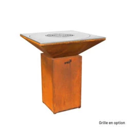 Braséro Plancha Artiss G7 Corten 90 Cm Acier Inoxydable -Pas Cher Barbecue & Brasero Magasin brasero artiss g7 corten plancha acier inoxydable 4