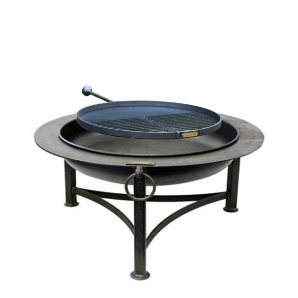 Braséro De Jardin Firepit Saturn Ø80 X H58 Cm + Grille Bbq 1 Braséro De Jardin Firepit Saturn Ø80 X H58 Cm + Grille Bbq