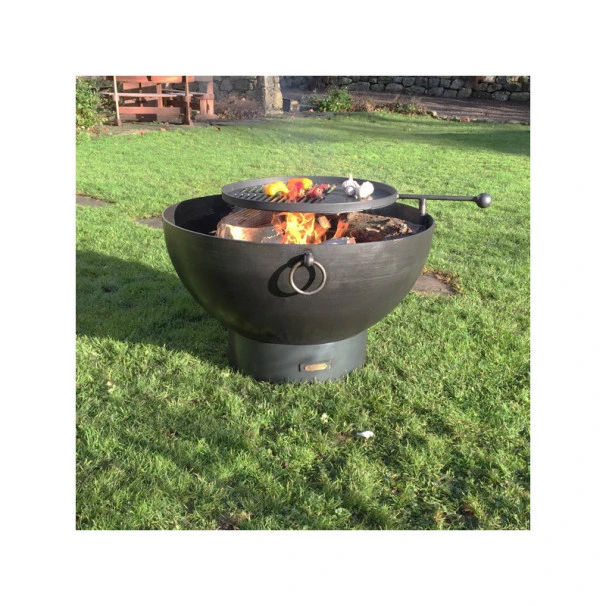 Braséro De Jardin Firepit Solex Ø70 X 55cm Avec Grille Bbq 2 Braséro De Jardin Firepit Solex Ø70 X 55cm Avec Grille Bbq – Image 2