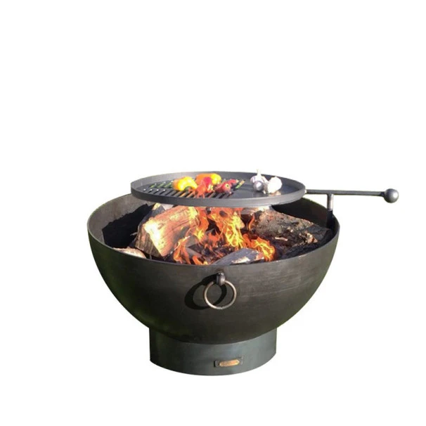 Braséro De Jardin Firepit Solex Ø70 X 55cm Avec Grille Bbq 1 Braséro De Jardin Firepit Solex Ø70 X 55cm Avec Grille Bbq