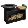 Braséro Plancha OFYR Island 100 Black Billot Teck