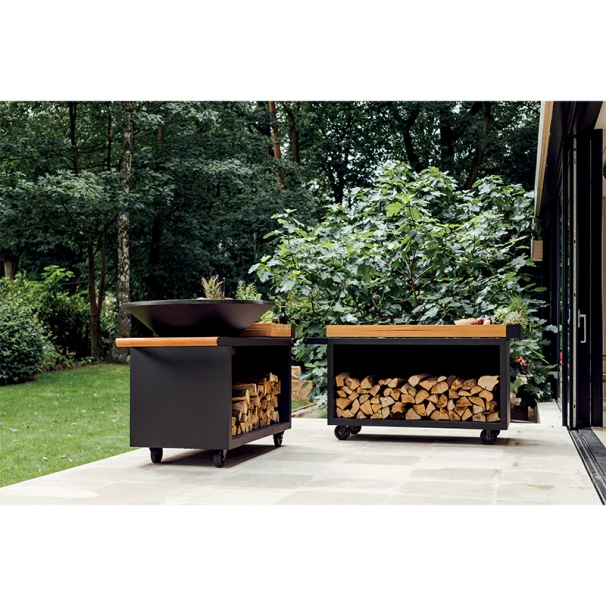 Braséro Plancha OFYR Island 100 Pro Black Billot Teck 3 Braséro Plancha OFYR Island 100 Pro Black Billot Teck – Image 3