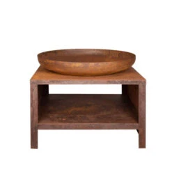 ESSCHERT DESIGN Braséro Storage Acier Corten Esschert Rond 80 Cm -Pas Cher Barbecue & Brasero Magasin brasero storage acier corten esschert rond 80 cm 2