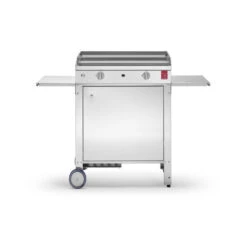Chariot Sur Mesure Fermé Plancha Planet 55 Inox -Pas Cher Barbecue & Brasero Magasin chariot ferme inox pour plancha planet 55 1