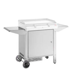 Chariot Sur Mesure Fermé Plancha Planet 55 Inox -Pas Cher Barbecue & Brasero Magasin chariot ferme inox pour plancha planet 55 2