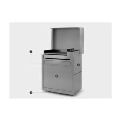 Chariot Sur Mesure Plancha Forge Adour Premium 60 Inox -Pas Cher Barbecue & Brasero Magasin chariot ferme inox pour plancha premium 60 forge adour 2