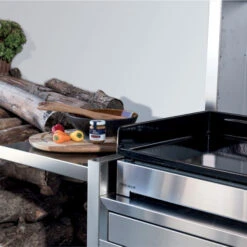 Chariot Sur Mesure Plancha Forge Adour Premium 60 Inox -Pas Cher Barbecue & Brasero Magasin chariot ferme inox pour plancha premium 60 forge adour 5