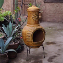 Pas Cher Barbecue & Brasero Magasin -Pas Cher Barbecue & Brasero Magasin cheminee mexicaine gm 106cm soleil jaune sur base 1