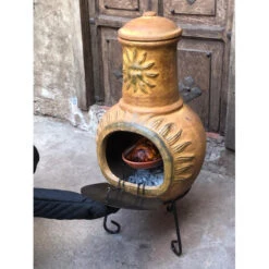 Cheminée Mexicaine Extérieure Grand Modèle 106 Cm Soleil Jaune 6 Cheminée Mexicaine Extérieure Grand Modèle 106 Cm Soleil Jaune -Pas Cher Barbecue & Brasero Magasin cheminee mexicaine gm 106cm soleil jaune sur base 2