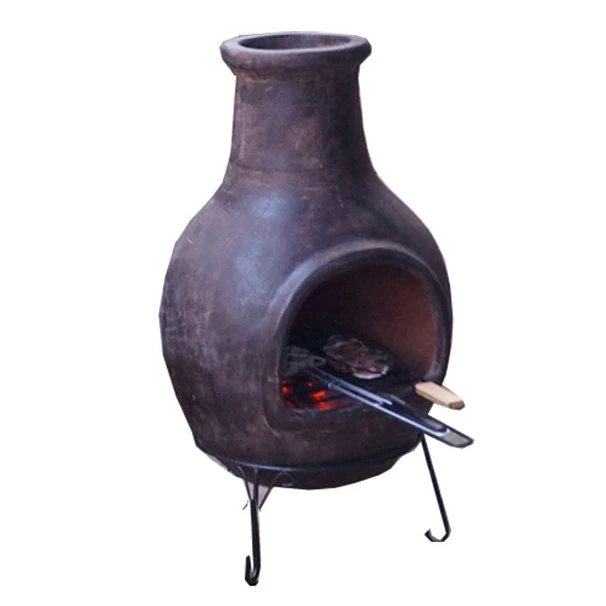 Cheminée Mexicaine Extérieure Jumbo Brun 113 Cm 2 Cheminée Mexicaine Extérieure Jumbo Brun 113 Cm – Image 2