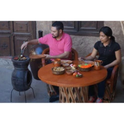Cheminée Mexicaine Sur Base Avec Grille Inox Mexico Trade Center Jumbo 113 Cm Brun -Pas Cher Barbecue & Brasero Magasin cheminee mexicaine jumbo brun 113cm sur base avec grille inox 5