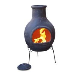 Cheminée Mexicaine Extérieure Jumbo 113 Cm Gris