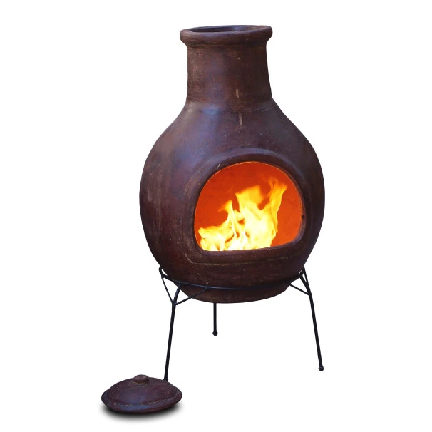 Cheminée Mexicaine Extérieure Jumbo Rouge 113 Cm 1 Cheminée Mexicaine Extérieure Jumbo Rouge 113 Cm