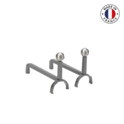 Chenet Cheminée Promesse Gris