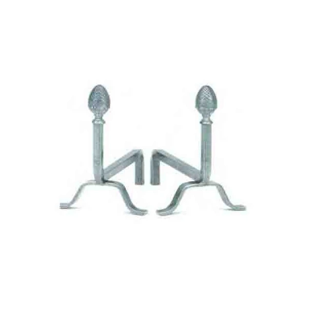Chenets Cheminée Acier Tête Pomme De Pin 37 X 24 Cm 1 Chenets Cheminée Acier Tête Pomme De Pin 37 X 24 Cm