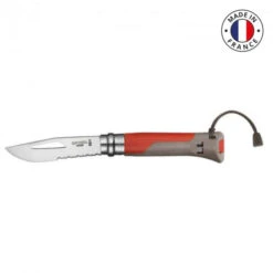 Couteau Outdoor Opinel N°8 Softgrip Terre/rouge