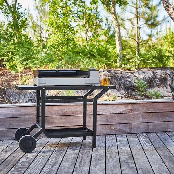 Desserte Universelle Plancha 3-4 Feux Acier Noir Forge Adour 1 Desserte Universelle Plancha 3-4 Feux Acier Noir Forge Adour