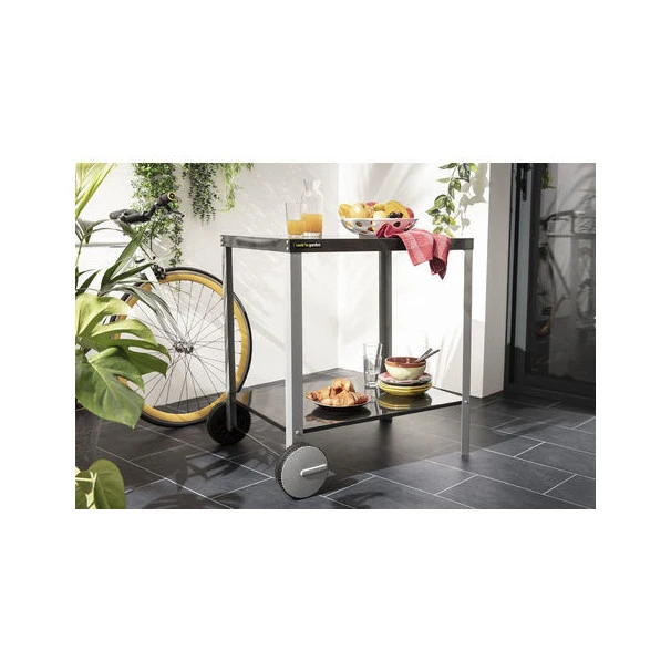 Desserte Universelle Plancha 2 Feux Cook'in Garden Media S 75 X 55 Cm Acier 2 Desserte Universelle Plancha 2 Feux Cook'in Garden Media S 75 X 55 Cm Acier – Image 2