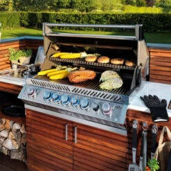 Napoleon Barbecue Gaz Encastrable Napoléon Prestige Pro 665 Inox 5 Brûleurs + 1 Rôtissoire -Pas Cher Barbecue & Brasero Magasin encastrable napoleon infrarouge inox pro 665 2