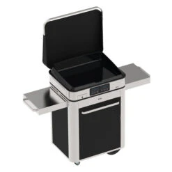 Ensemble Plancha électrique Eno Enosign 65 Inox Et Noir Sur Chariot + Capot -Pas Cher Barbecue & Brasero Magasin ensemble plancha electrique enosign 65 inox et noir sur chariot capot 4